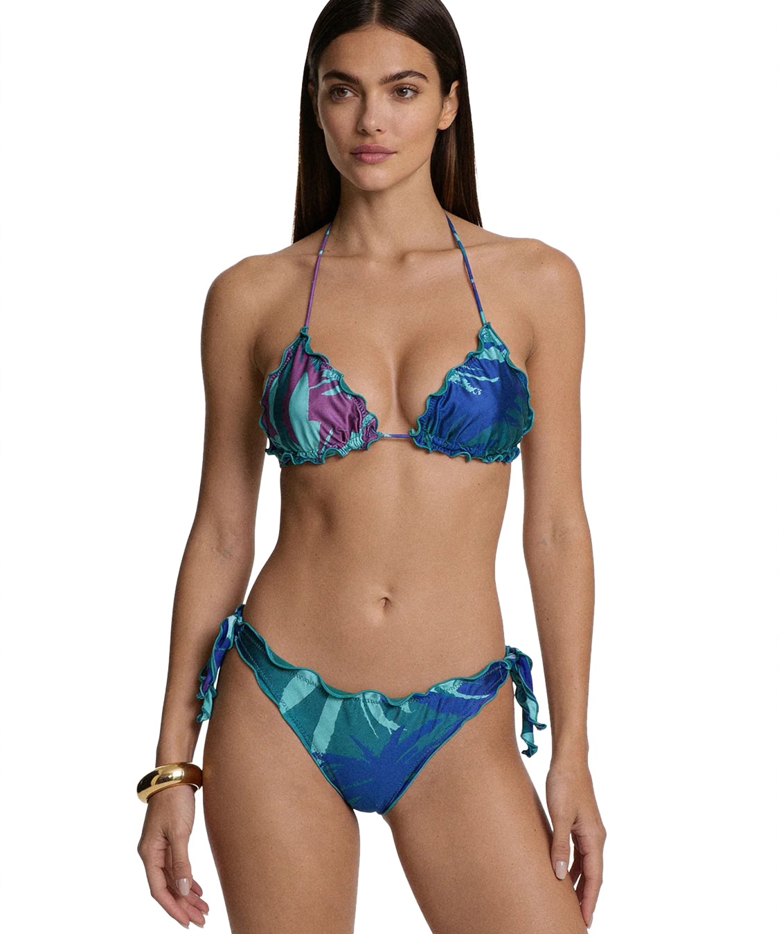 Costume bikini con triangolo e slip regolabile ME FUI Donna - Multicolore