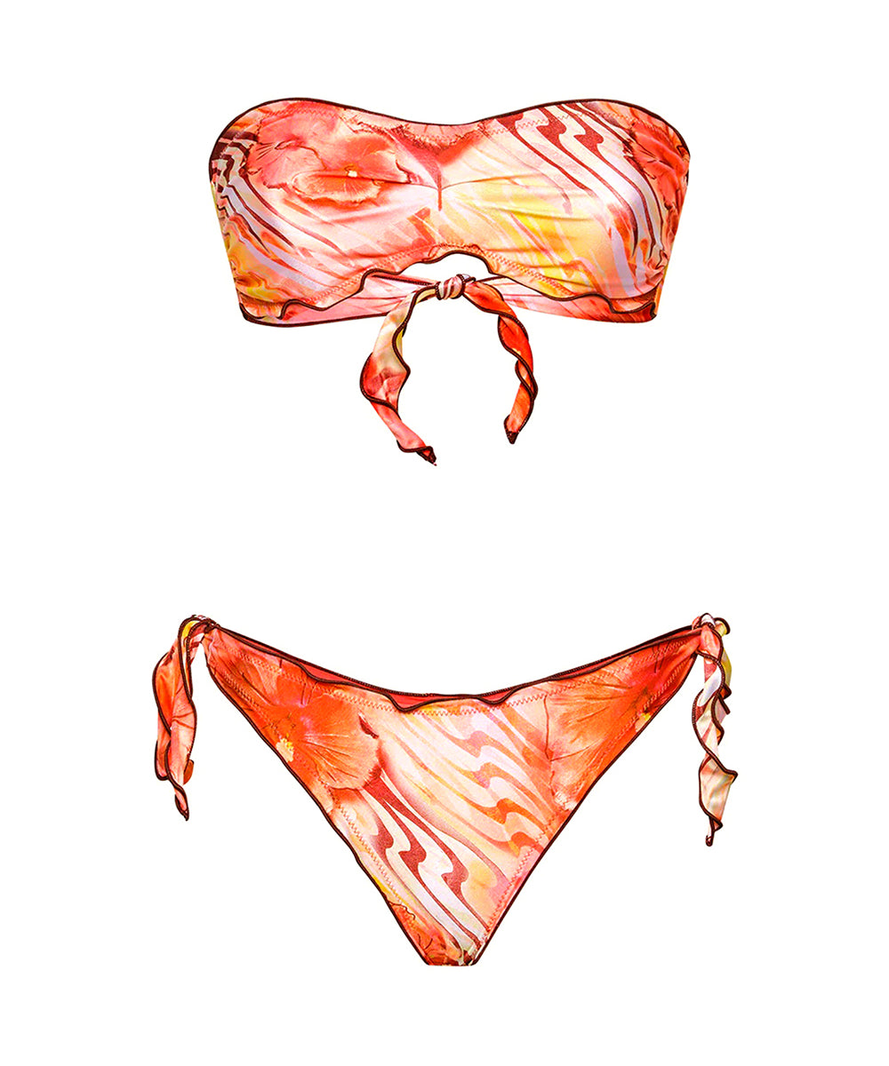 Costume bikini con fascia e slip regolabile ME FUI Donna - Multicolore