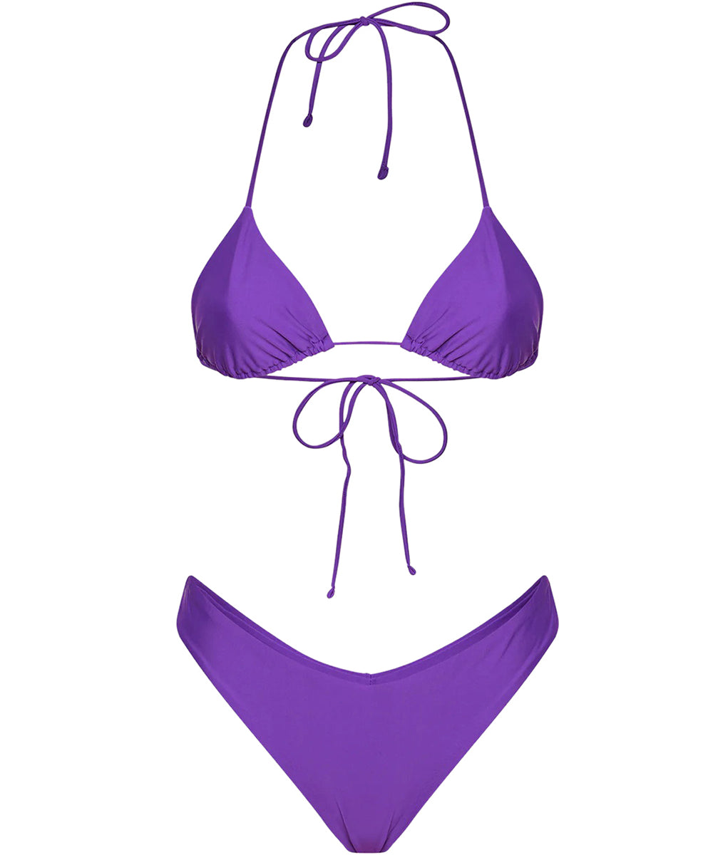 Costume bikini con triangolo e americano fisso ME FUI Donna - Viola