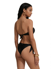 Costume bikini con fascia a V e slip regolabile ME FUI Donna - Nero