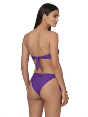 Costume bikini con fascia a V e slip regolabile ME FUI Donna - Viola
