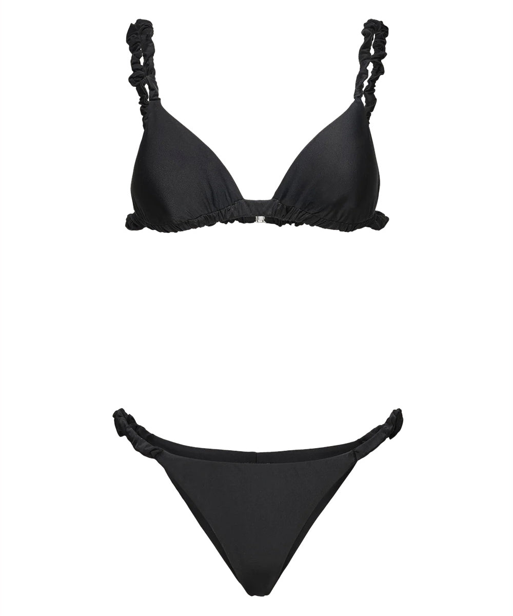 Costume bikini con triangolo e slip fisso ME FUI Donna - Nero