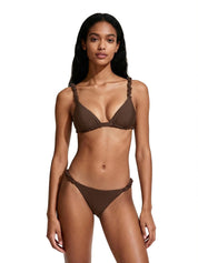 Costume bikini con triangolo e slip fisso ME FUI Donna - Marrone