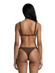 Costume bikini con triangolo e slip fisso ME FUI Donna - Marrone
