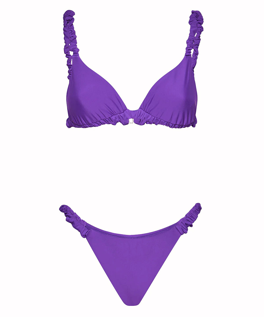 Costume bikini con triangolo e slip fisso ME FUI Donna - Viola