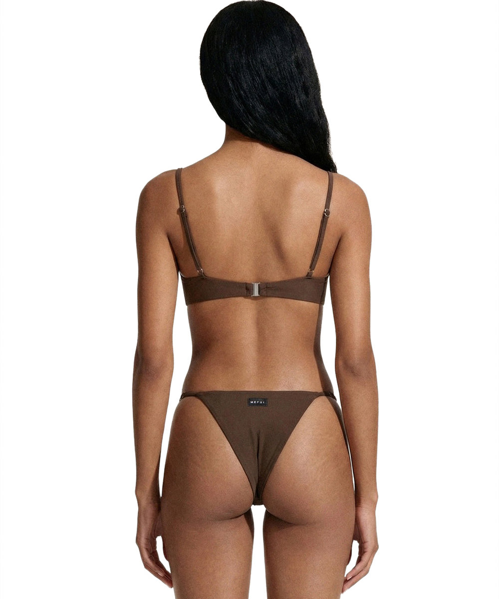 Costume bikini con reggiseno ferretto e slip regolabile ME FUI Donna - Marrone