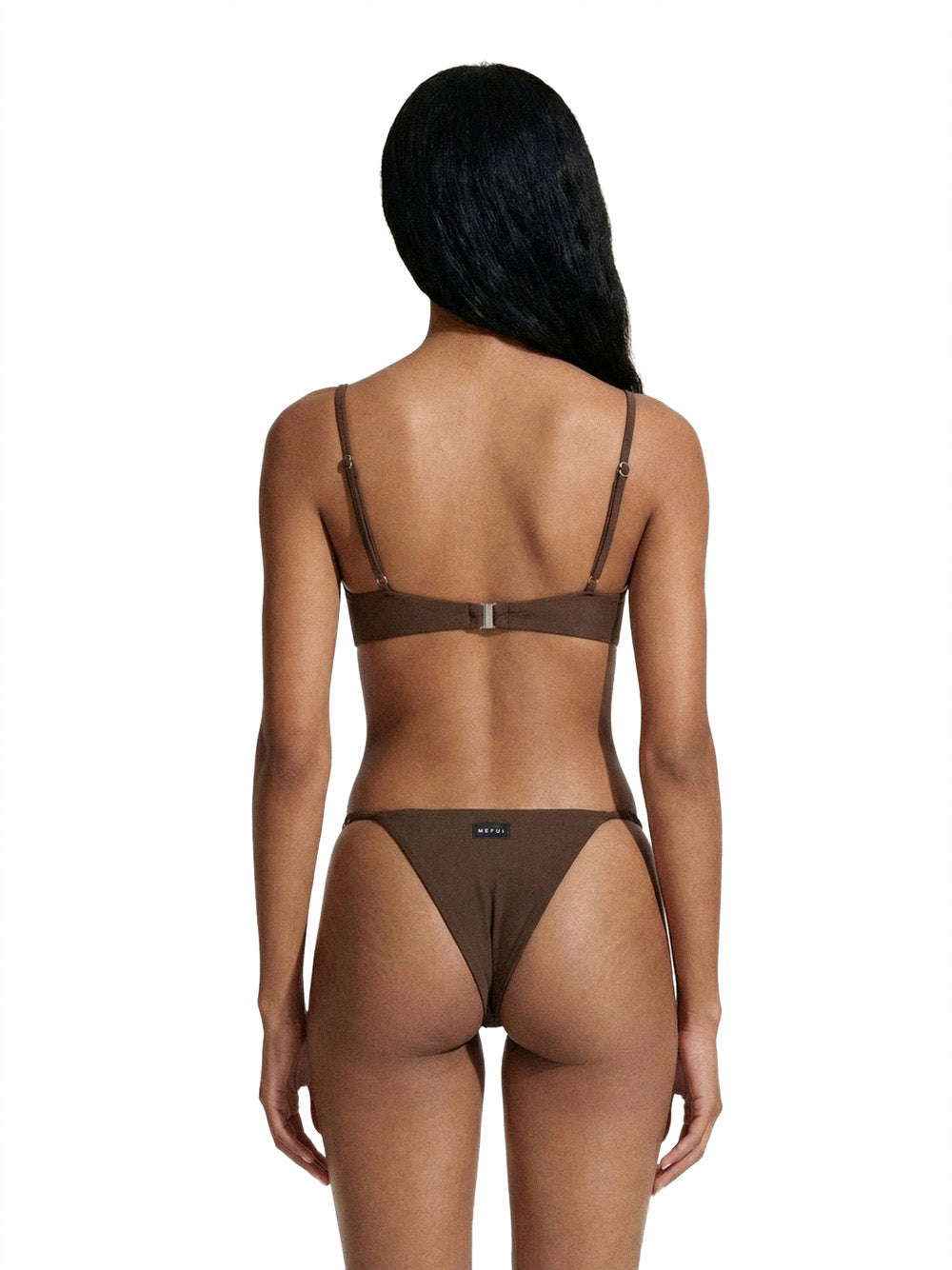 Costume bikini con reggiseno ferretto e slip regolabile ME FUI Donna - Marrone