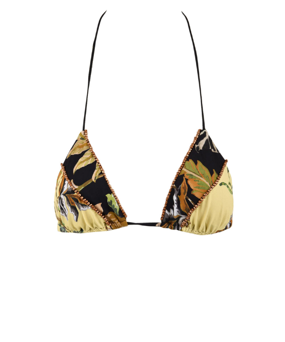Costume triangolo ricamo ad intarsio MISS BIKINI Donna - Multicolore