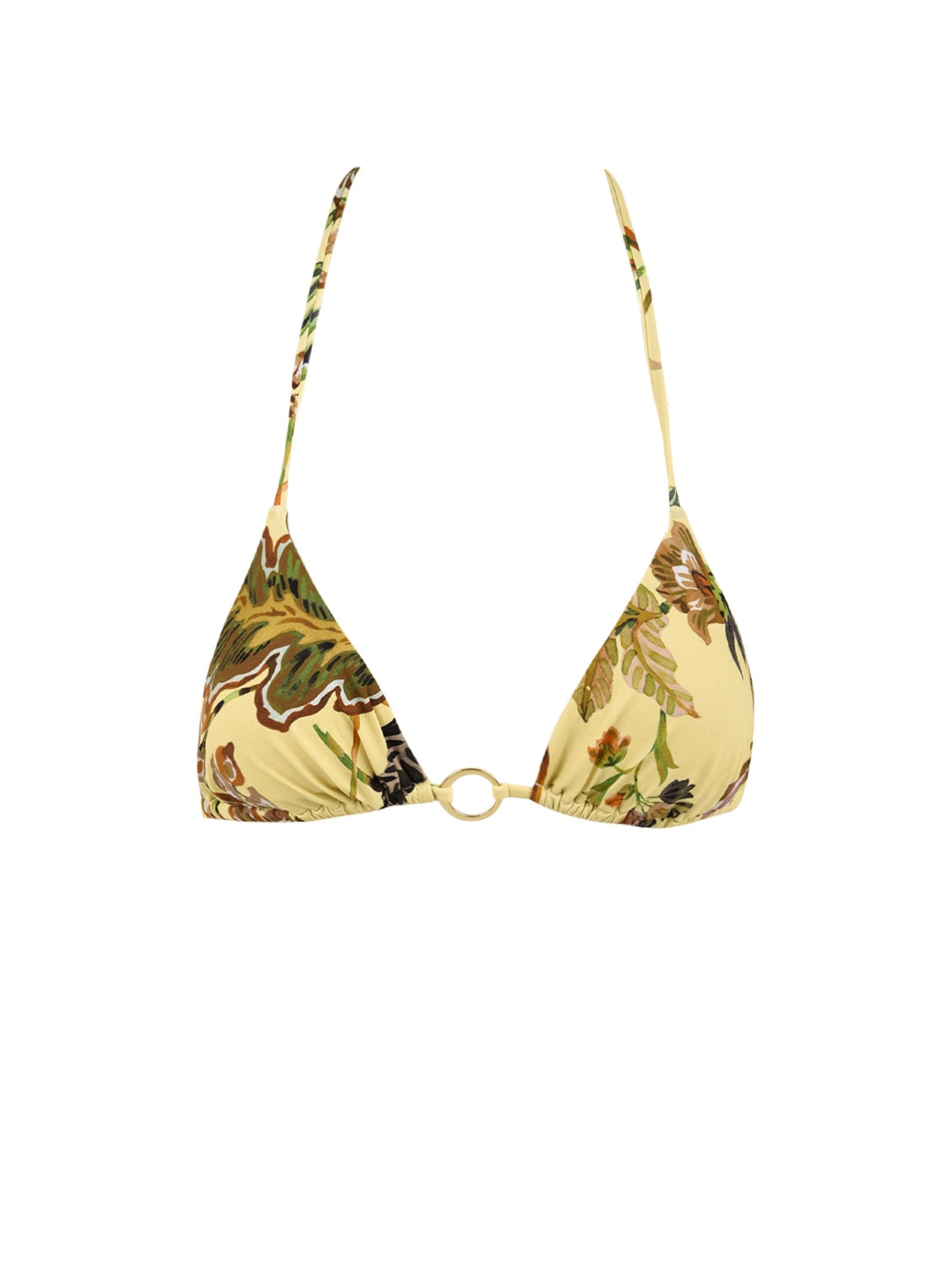 Costume triangolo anello oro MISS BIKINI Donna - Giallo