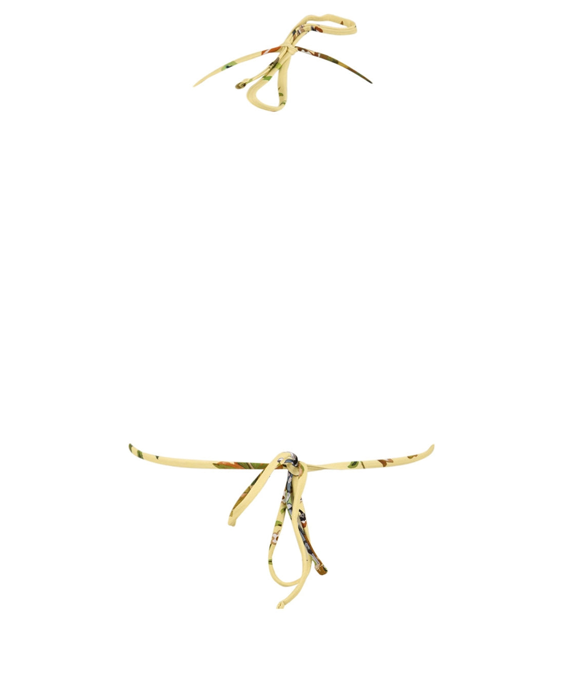 Costume triangolo anello oro MISS BIKINI Donna - Giallo
