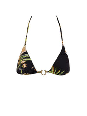 Costume triangolo anello oro MISS BIKINI Donna - Nero