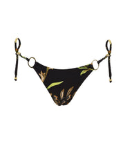 Costume slip Brasile anelli oro laccetti MISS BIKINI Donna - Nero