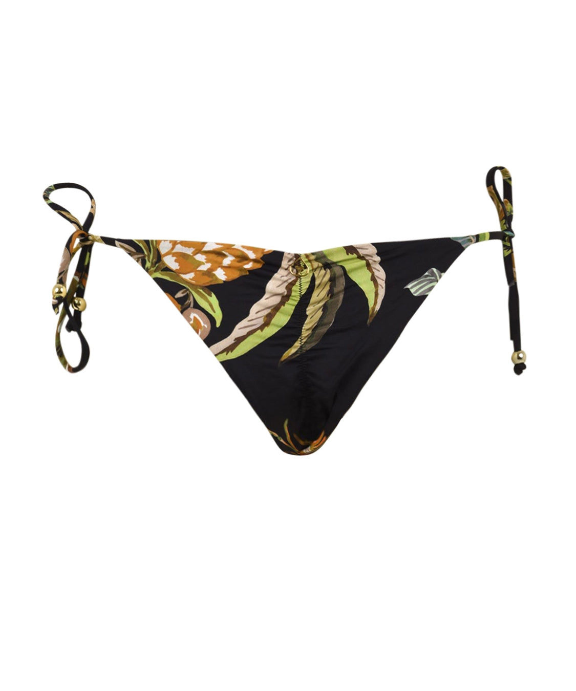 Costume slip Brasile anelli oro laccetti MISS BIKINI Donna - Nero