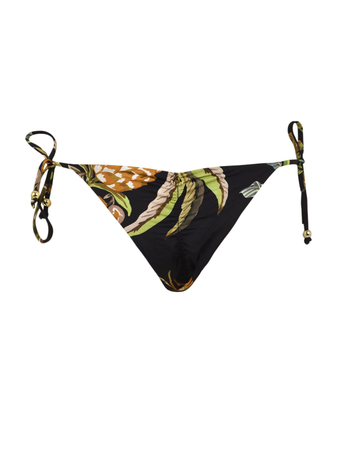 Costume slip Brasile anelli oro laccetti MISS BIKINI Donna - Nero