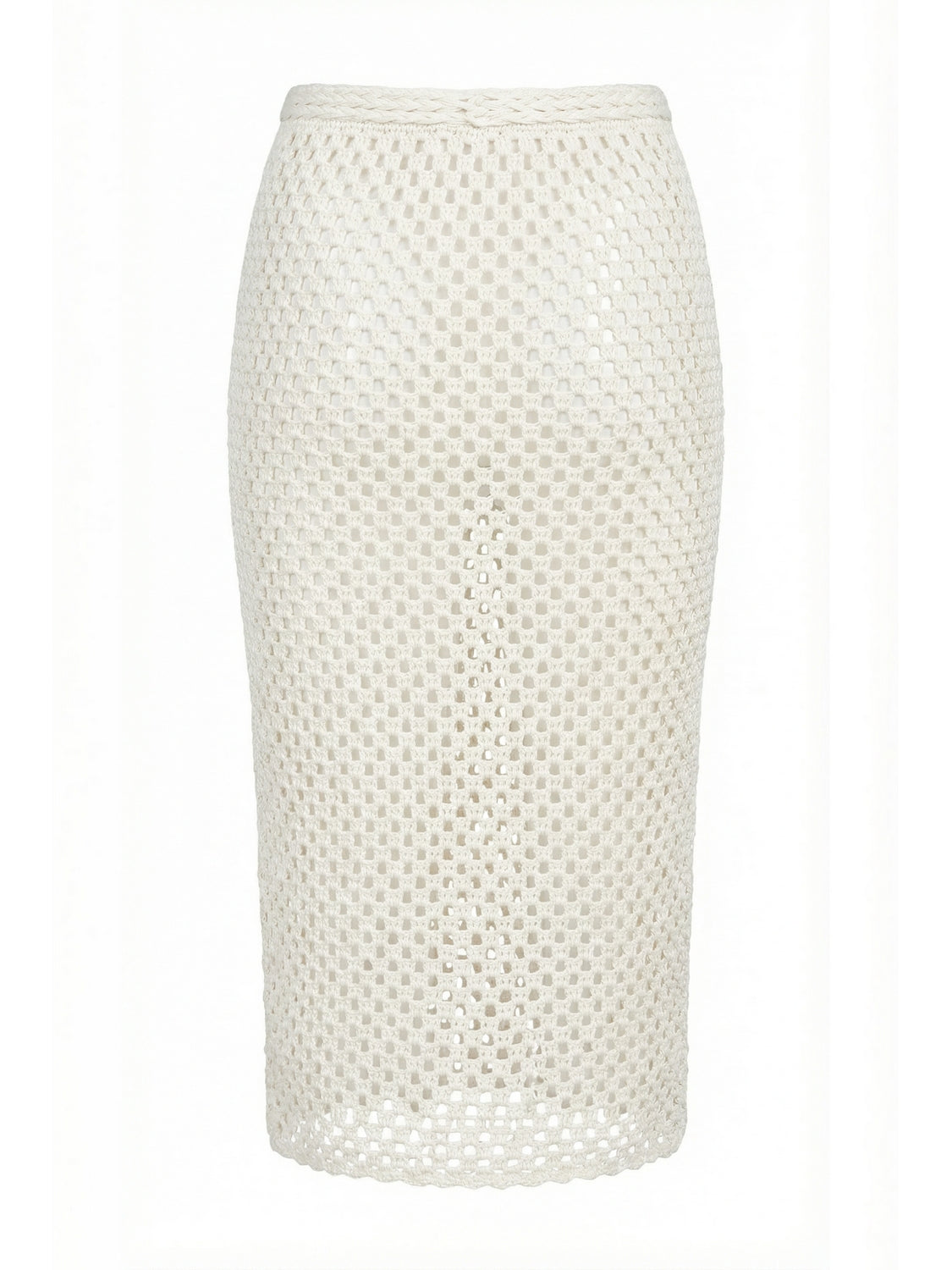 Pareo rete con frange MISS BIKINI Donna - Bianco