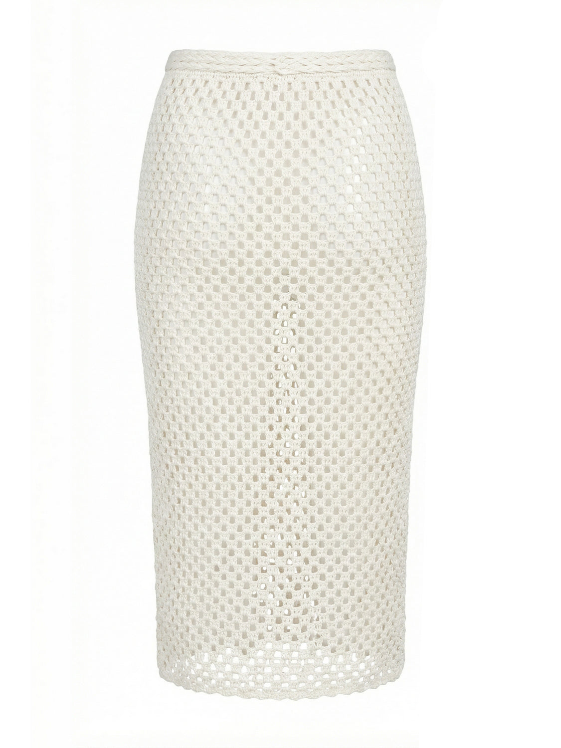 Pareo rete con frange MISS BIKINI Donna - Bianco
