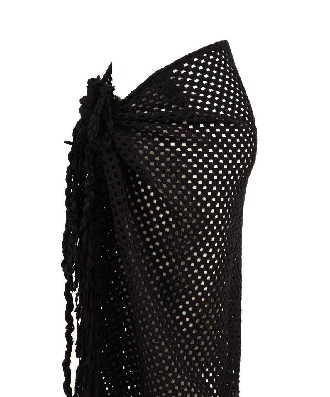 Pareo rete con frange MISS BIKINI Donna - Nero