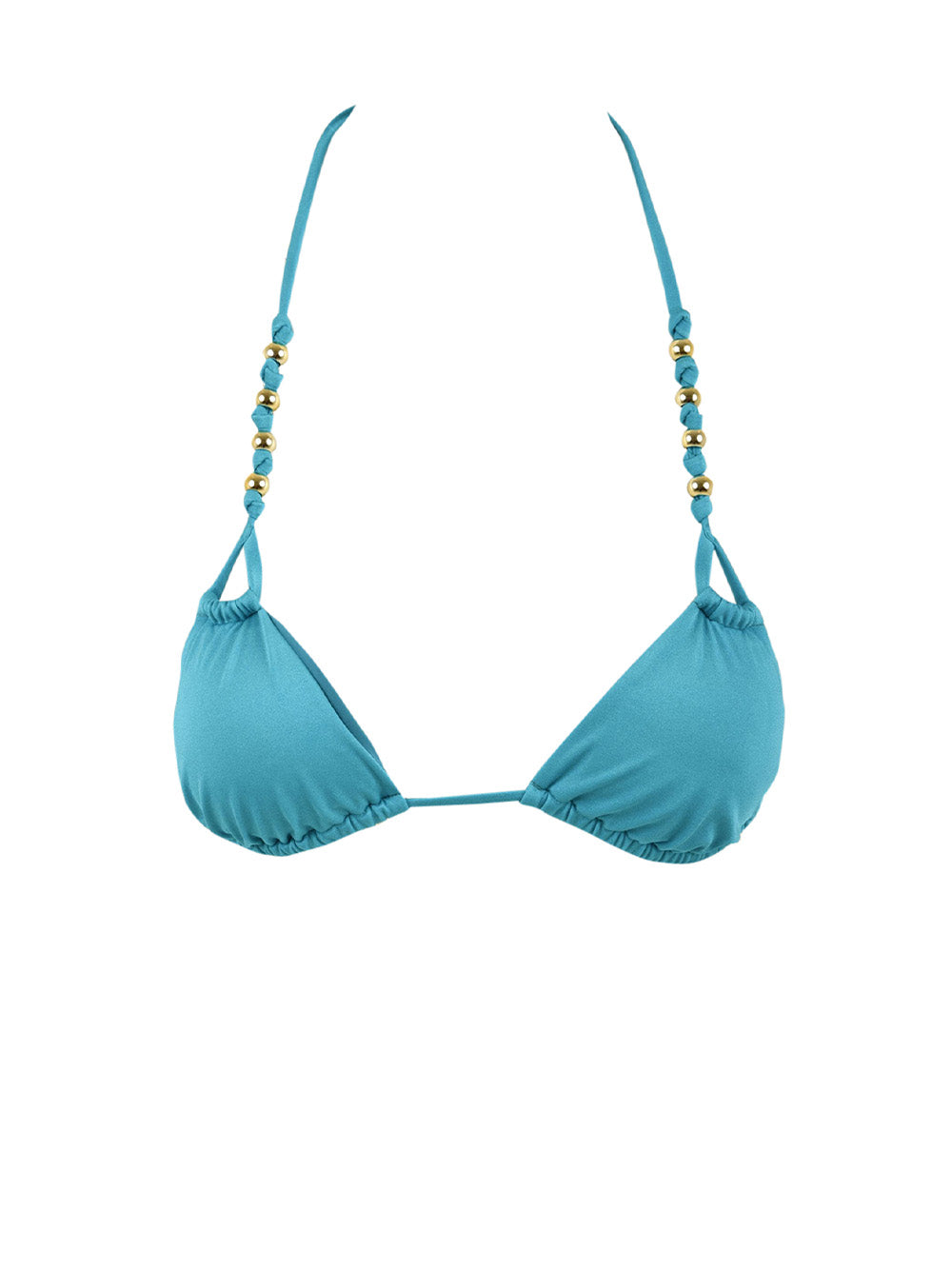 Costume triangolo perline MISS BIKINI Donna - Blue