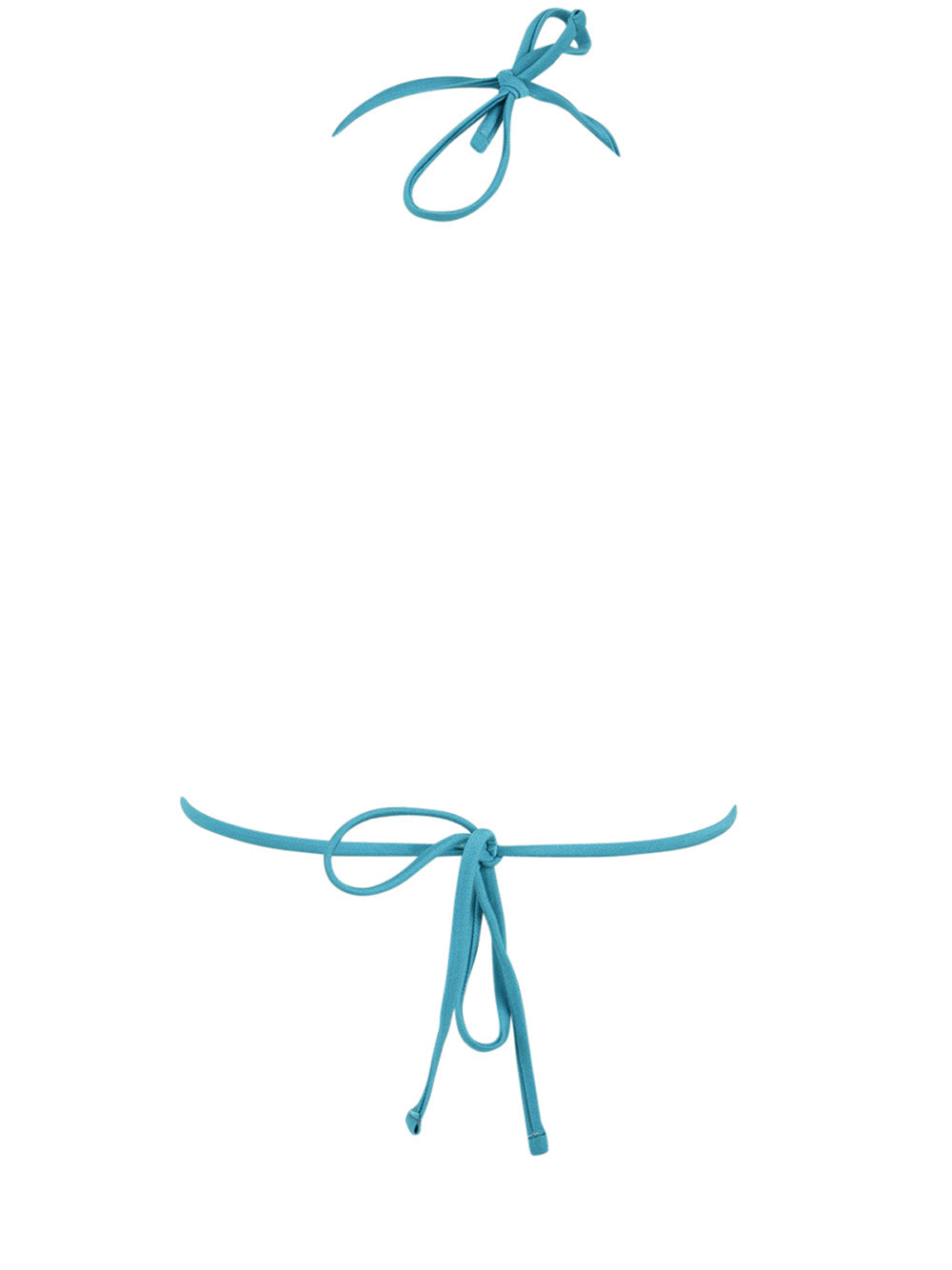 Costume triangolo perline MISS BIKINI Donna - Blue