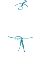 Costume triangolo perline MISS BIKINI Donna - Blue