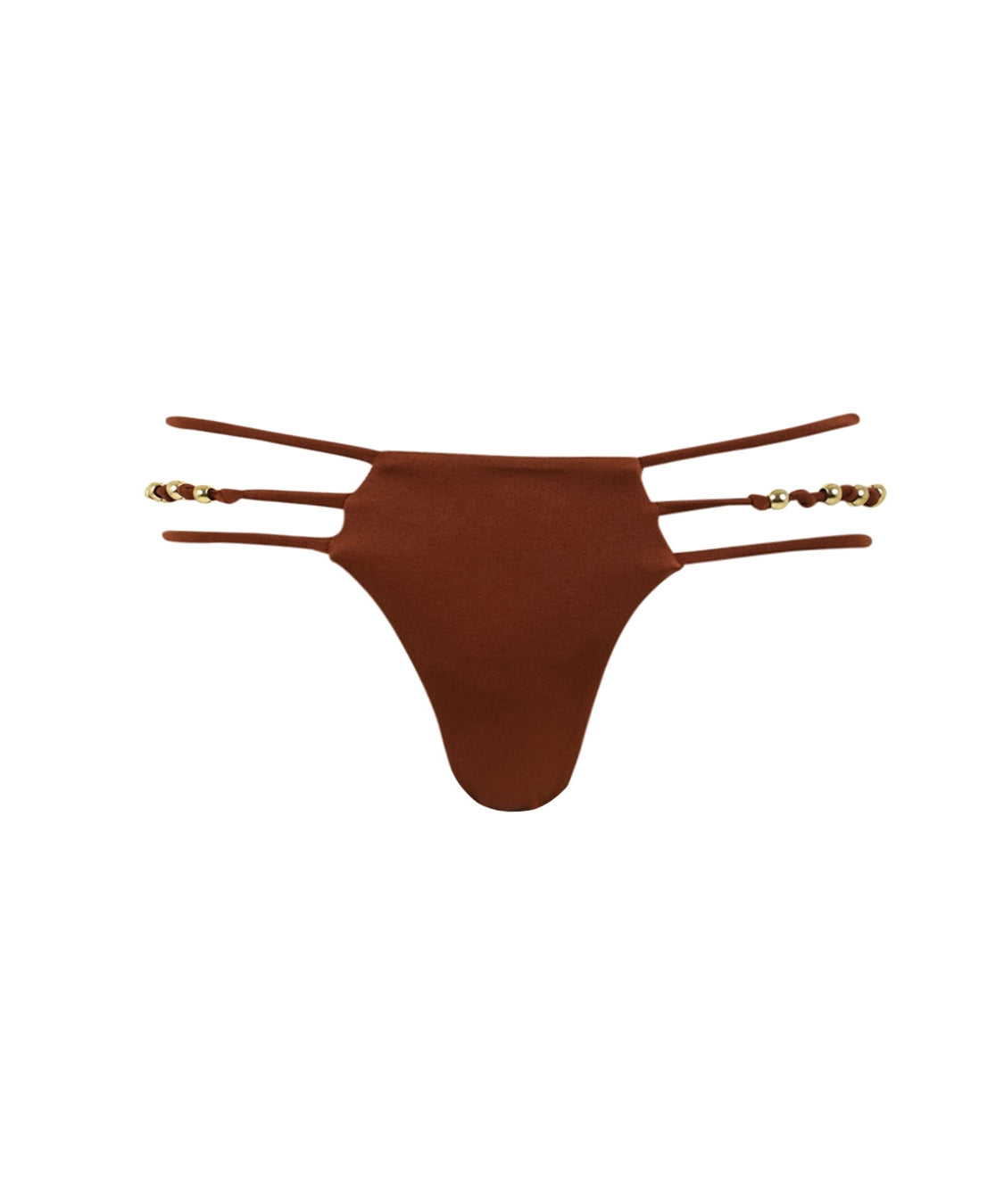 Costume slip perline MISS BIKINI Donna - Marrone