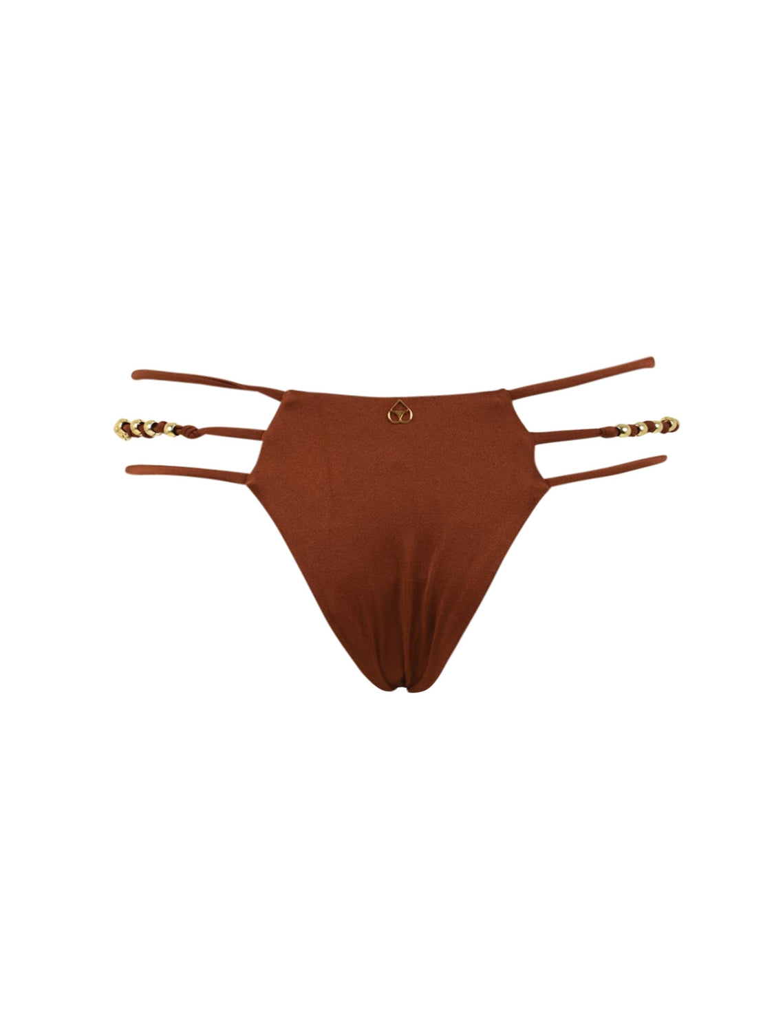Costume slip perline MISS BIKINI Donna - Marrone