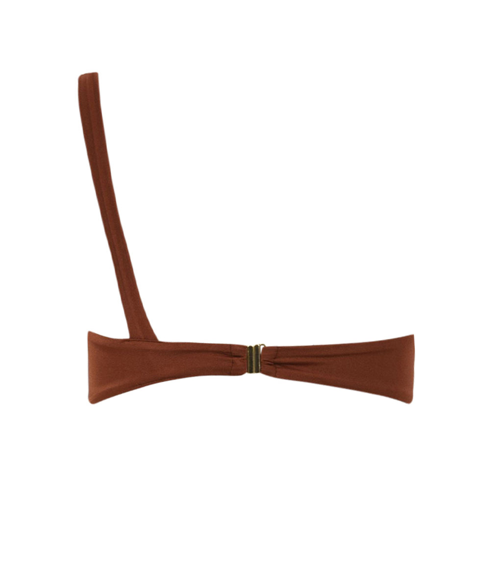 Costume monospalla perline MISS BIKINI Donna - Marrone