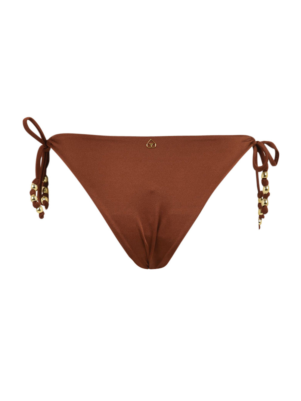 Costume slip Italia perline MISS BIKINI Donna - Marrone