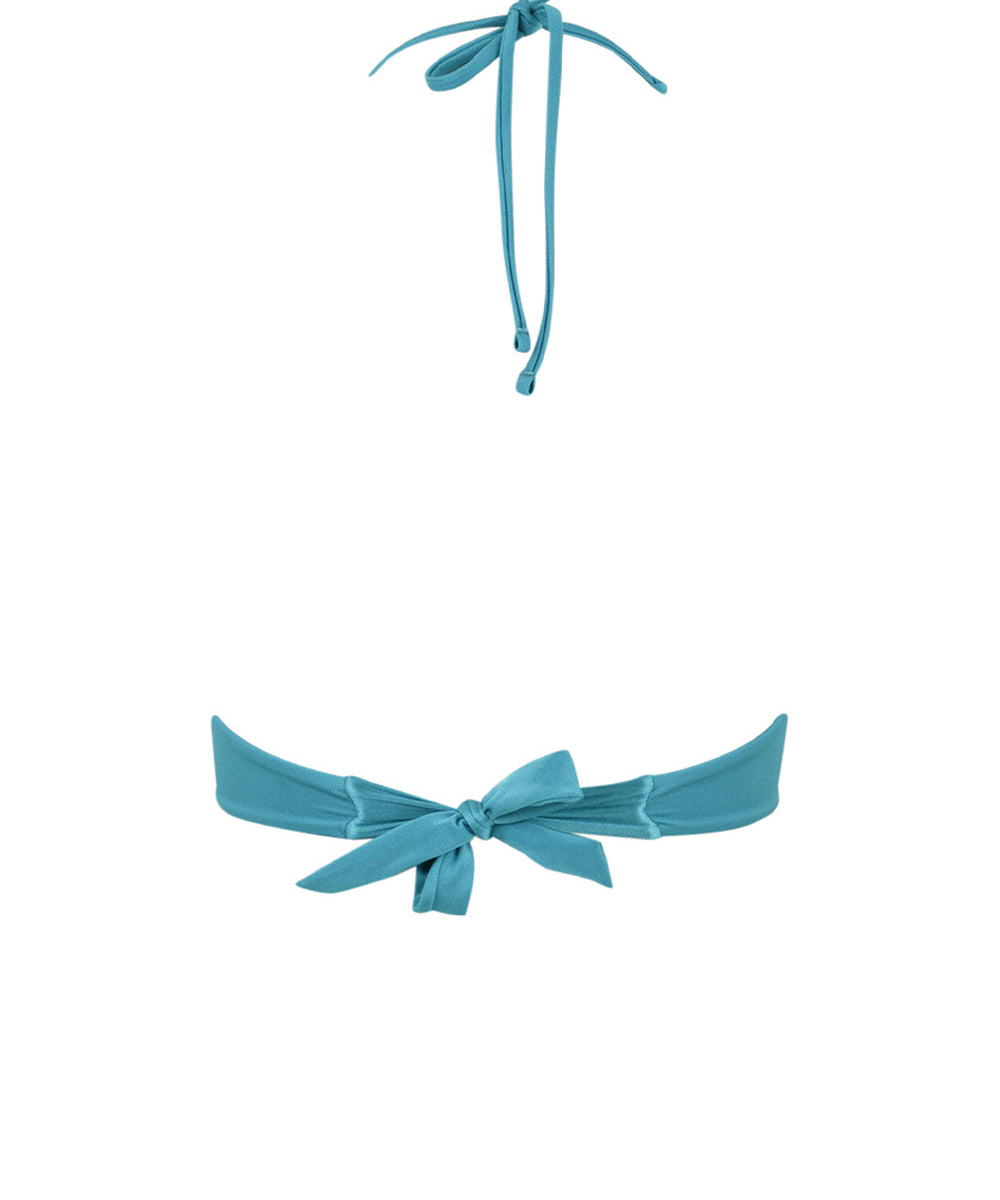 Costume triangolo ferretto perline MISS BIKINI Donna - Blue