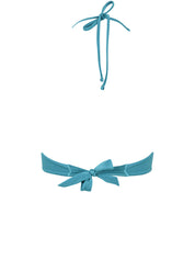 Costume triangolo ferretto perline MISS BIKINI Donna - Blue