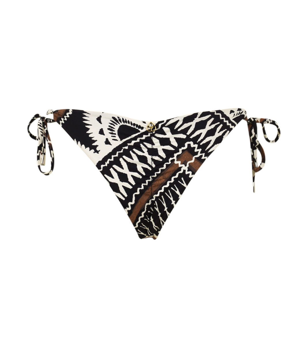 Costume slip brasiliana laccetti MISS BIKINI Donna - Nero