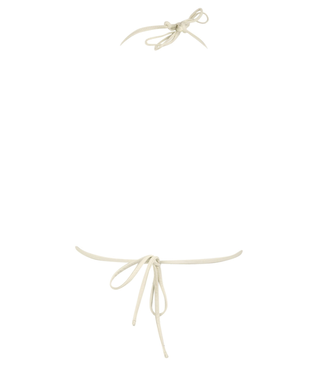Costume triangolo anelli MISS BIKINI Donna - Bianco