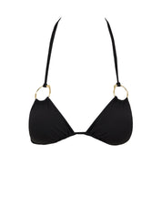 Costume triangolo anelli MISS BIKINI Donna - Nero