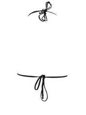 Costume triangolo anelli MISS BIKINI Donna - Nero