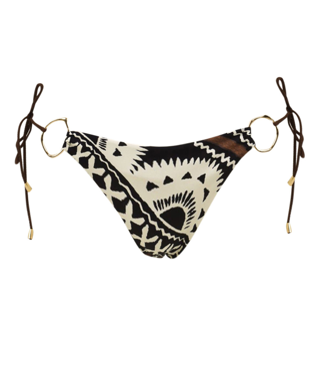 Costume slip brasiliano anelli MISS BIKINI Donna - Nero