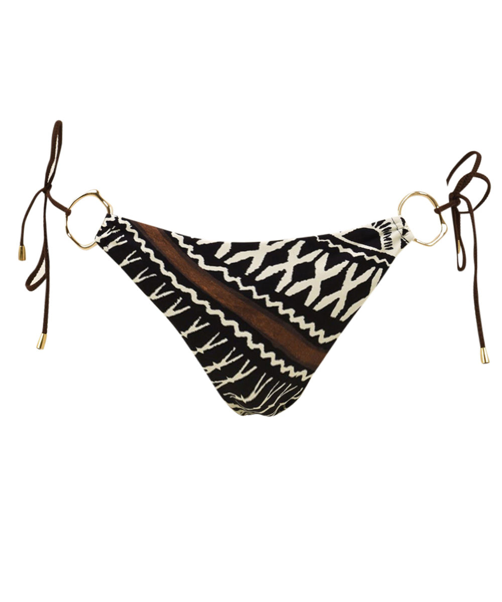 Costume slip brasiliano anelli MISS BIKINI Donna - Nero