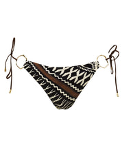 Costume slip brasiliano anelli MISS BIKINI Donna - Nero