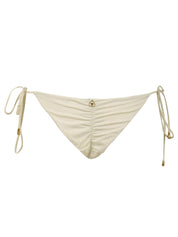 Costume slip brasiliano anelli irregolari MISS BIKINI Donna - Bianco