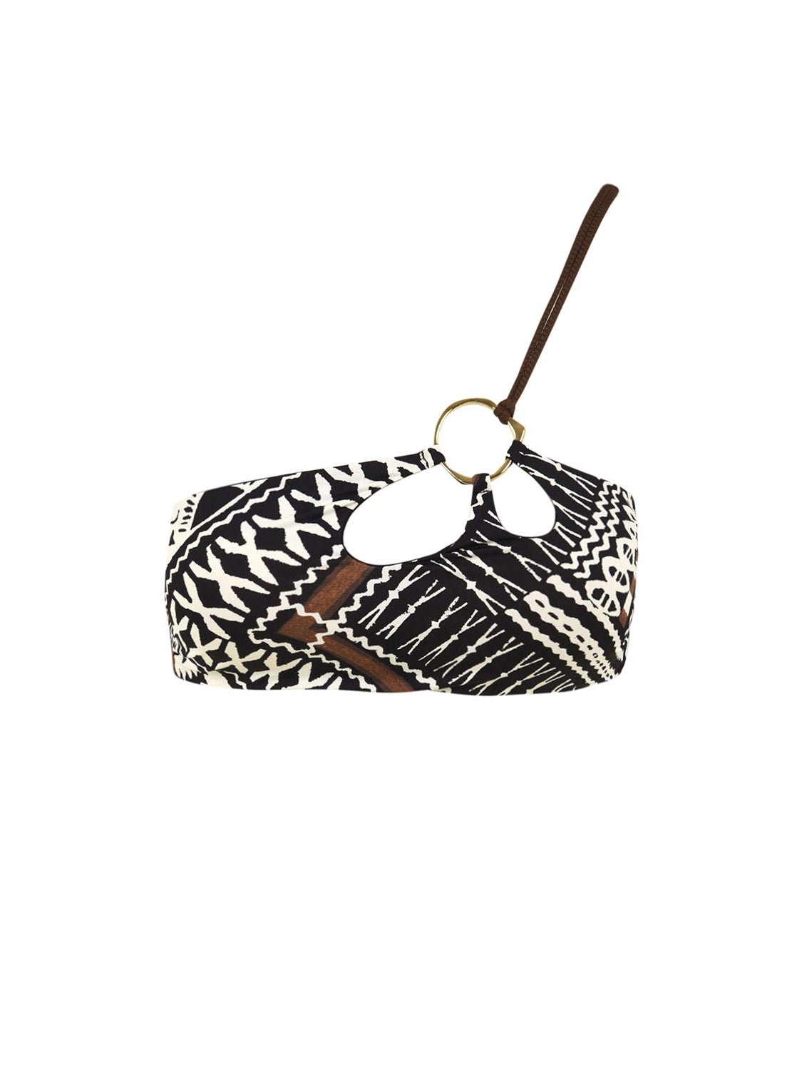 Costume monospalla anello MISS BIKINI Donna - Nero
