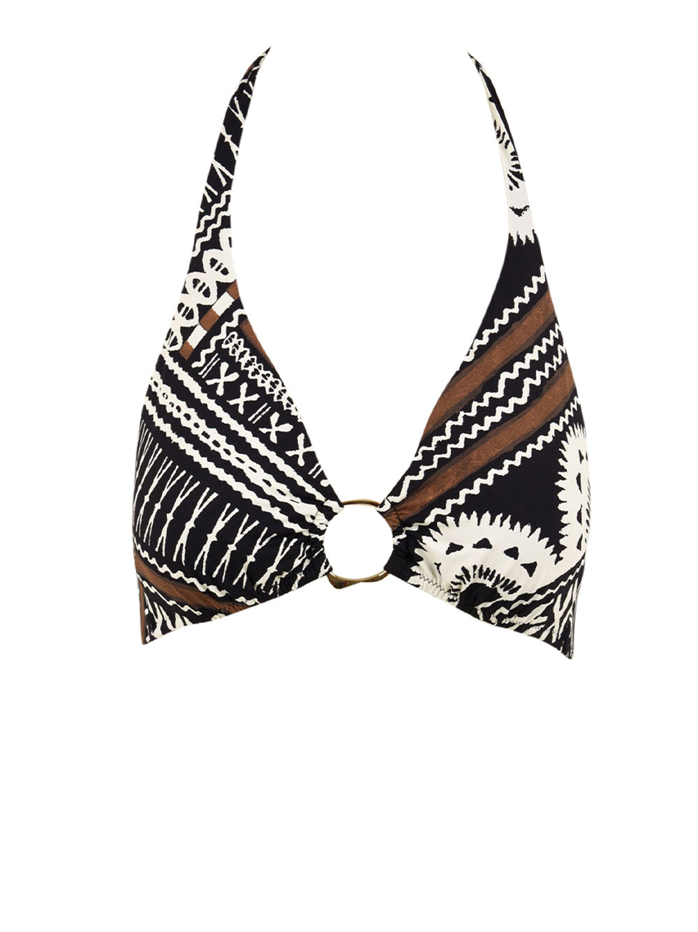 Costume triangolo americana anello MISS BIKINI Donna - Nero