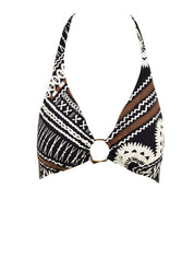 Costume triangolo americana anello MISS BIKINI Donna - Nero