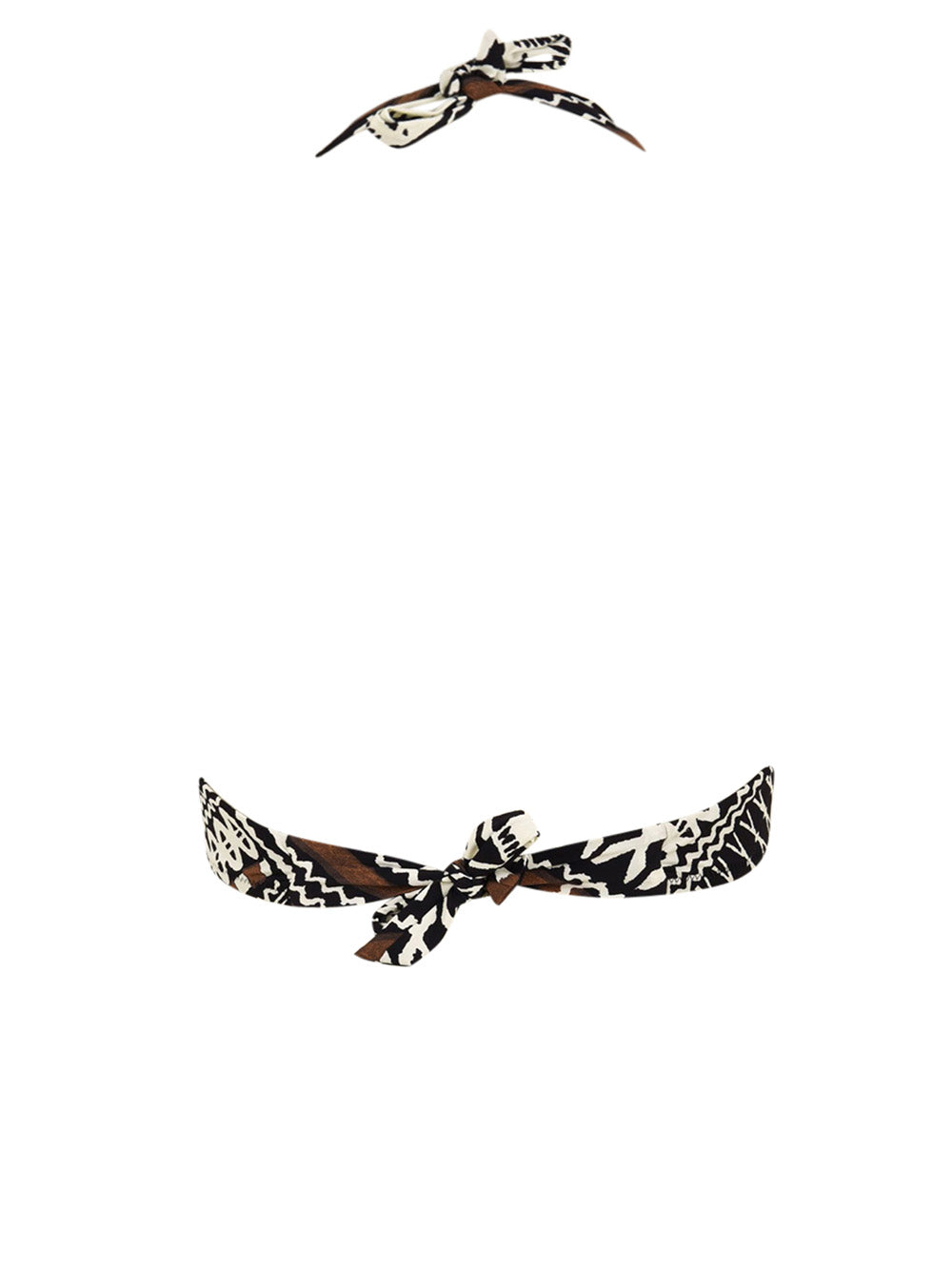 Costume triangolo americana anello MISS BIKINI Donna - Nero