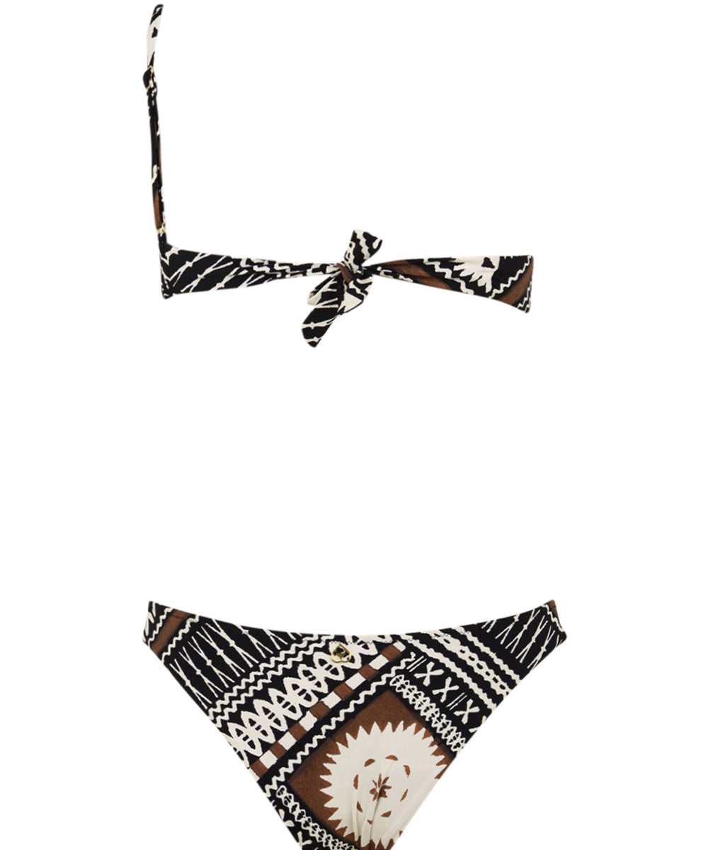Costume Trikini asimmetrico anello MISS BIKINI Donna - Nero
