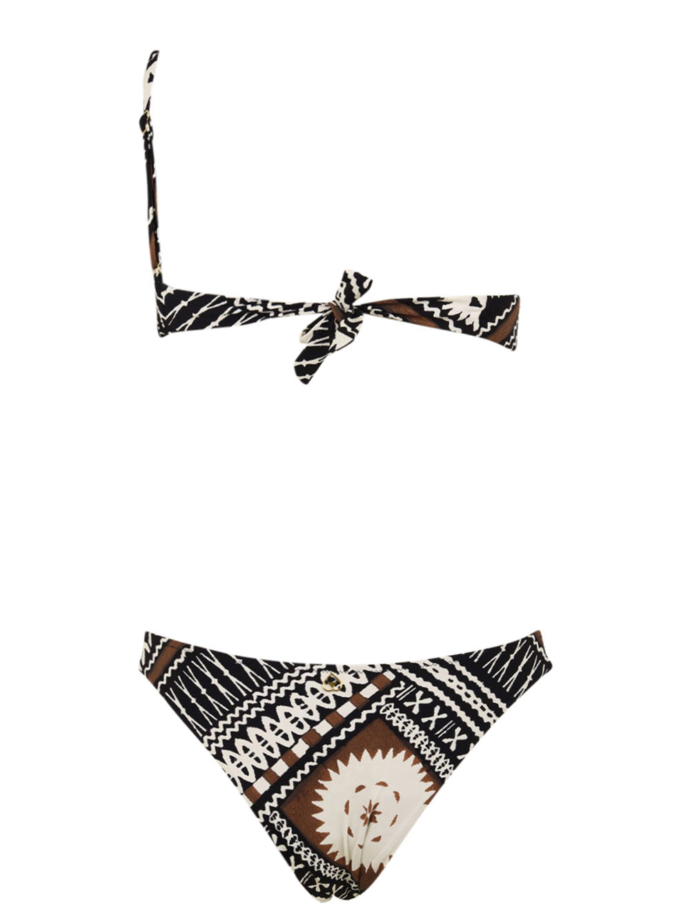 Costume Trikini asimmetrico anello MISS BIKINI Donna - Nero