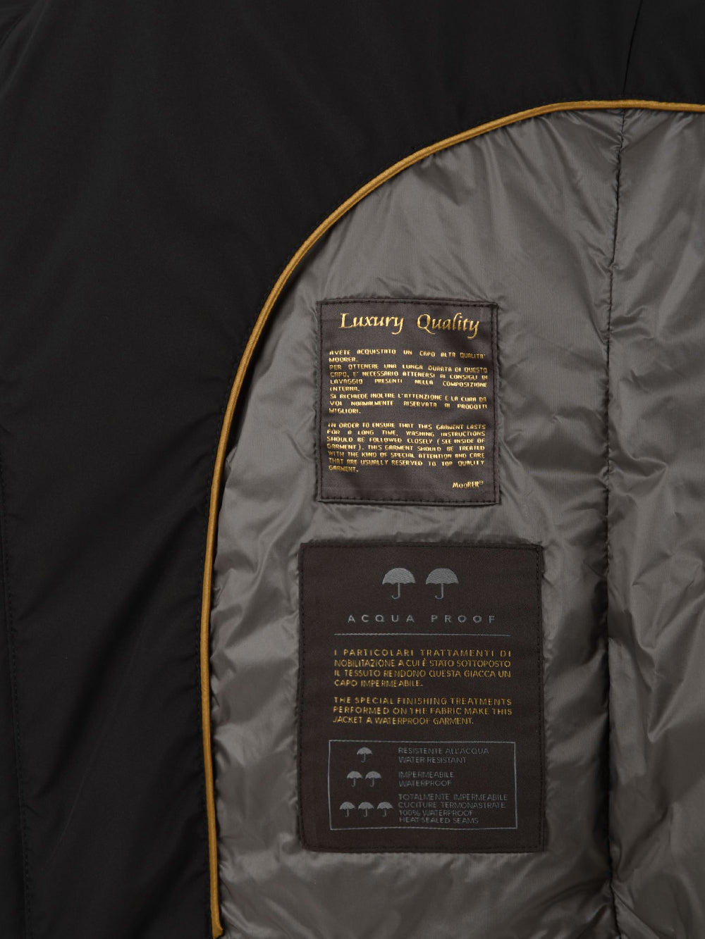 Gilet Senio-Skt MOORER Uomo - Nero