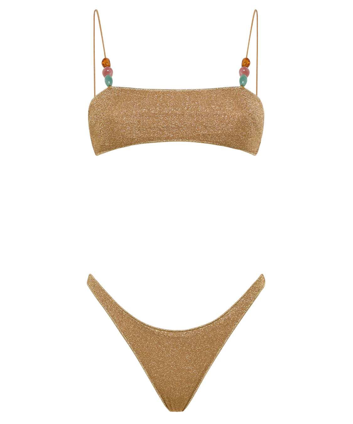 Costume Lumière Beads Bandeau Set OSÉREE Donna - Oro