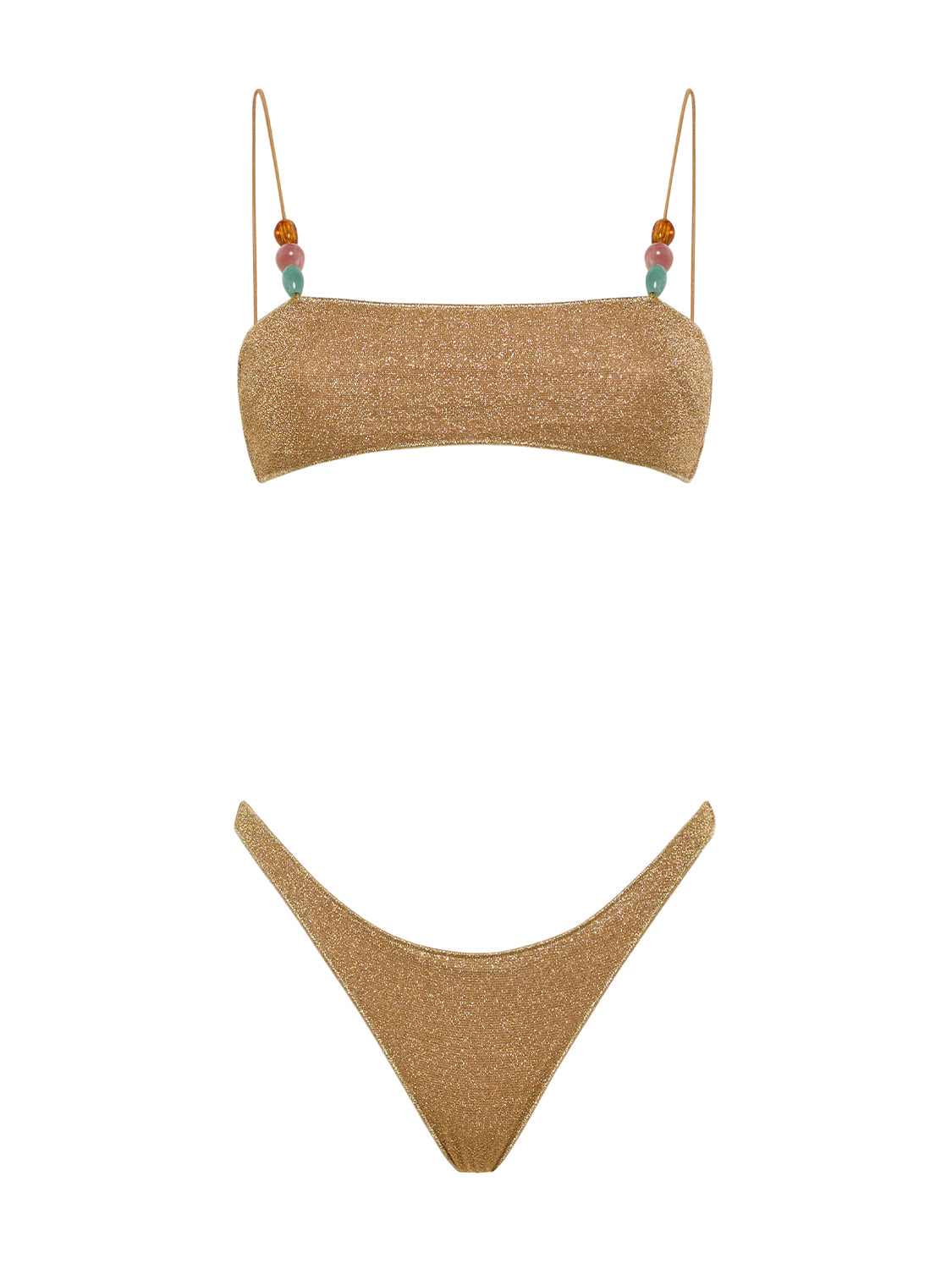 Costume Lumière Beads Bandeau Set OSÉREE Donna - Oro