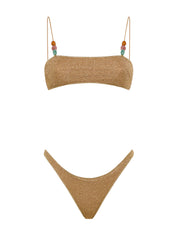 Costume Lumière Beads Bandeau Set OSÉREE Donna - Oro