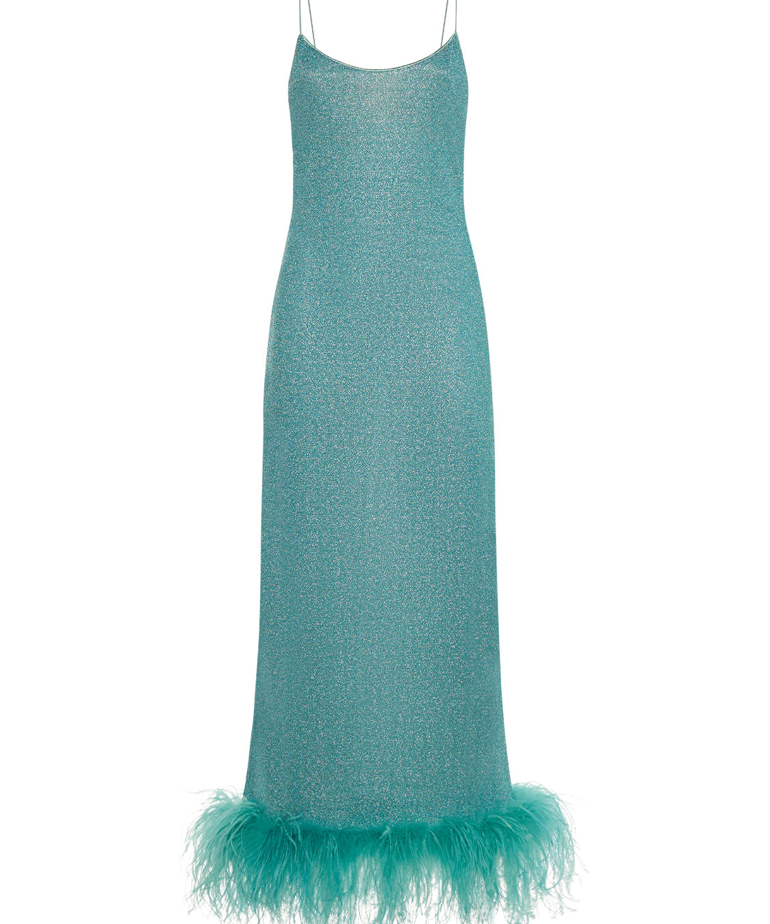 Abito lungo Lumière Plumage Slip OSÉREE Donna - Blue