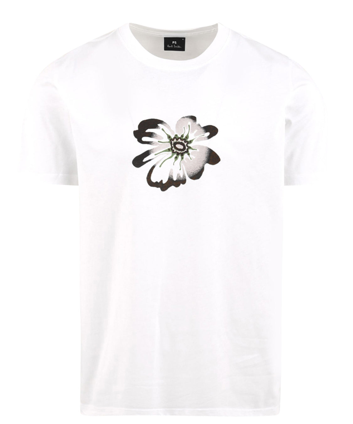 T-shirt regular fit Flower PAUL SMITH Uomo - Bianco
